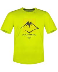 Asics - 2011c381-301 Fujitrail Logo Ss Top T-shirt Neon Lime/br.orange/performance Black Maat Xl - Lyst