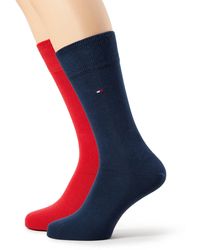 Tommy Hilfiger - 2-Pack Calcetines Hombre Clásico, Rojo/azul Marino - Lyst