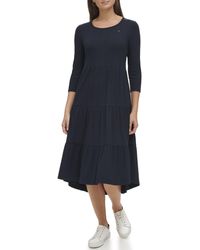 Tommy Hilfiger - J2hd0802-syz-xl Lässiges Kleid - Lyst