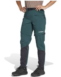adidas - Terrex Utilitas Hiking Zip-off Pants 34 Green - Lyst