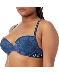 Guess - Lace Push Up Bra - Lyst