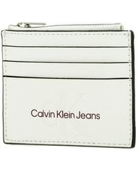 Calvin Klein - CKJ Sculpted Cardcase 6CC Mono Ivory - Lyst
