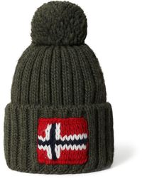 Napapijri Semiury Bobble Hat in Yellow 