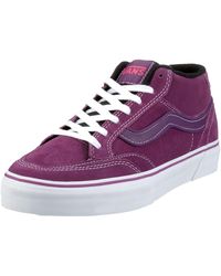 Vans - Holder Mid Skateboarding Shoe Purple/white Vhjuz1n 7.5 Uk - Lyst