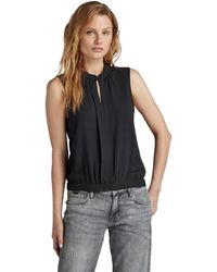 G-Star RAW - Stand Up Kraag Top Sless - Lyst