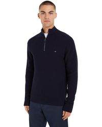 Tommy Hilfiger - 's Mock Neck Half Zip Jumper - Lyst