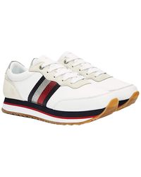 tommy hilfiger essential metallic signature tape trainers