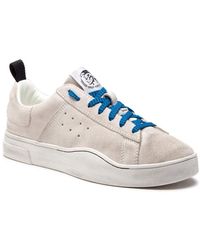 DIESEL - Scarpe Sneaker Uomo in Pelle Colore Bianco - Lyst