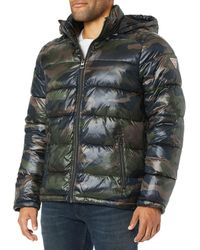 guess blue camo jacket