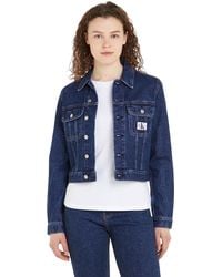 Calvin Klein - Jeans Cropped 90S Jacket J20J221816 Giacche di Jeans - Lyst