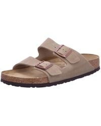 Birkenstock - Erwachsene Sandale Arizona Geöltes Nubukleder Weichbettung normal Braun 49 - Lyst