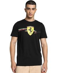 PUMA - Scuderia Ferrari Race Big Shield T-Shirt - Lyst