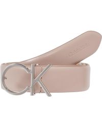 Calvin Klein - Cintura Donna Re-Lock Logo Belt 3.0 cm Cintura in Pelle - Lyst