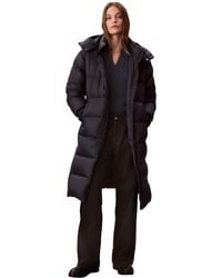 Calvin Klein - 's Essential Mid Weight Long Puffer Jacket With Hood - Lyst