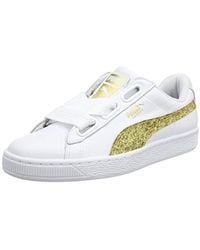 puma gold weiß