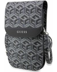 Guess - Guwbhgcfsek Gcube Stripe Bag Black - Lyst