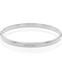 Calvin Klein - Stainless Steel Bangle Bracelet For And - Lyst