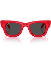 Ray-Ban - Rb4940 Wayfarer Puffer Collection By A$ap Rocky Square Sunglasses - Lyst