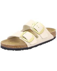 Birkenstock - Arizona Big Buckle Nubuck Beis 36 - Lyst