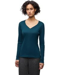 Street One - Shirt mit Herzausschnitt Tide Blue 44 - Lyst