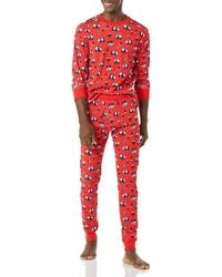 Amazon Essentials Knit Pyjama Set Trousers - Red