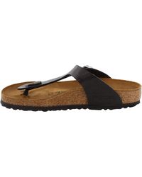 Birkenstock - Gizeh S Black Flip Flops Leather Dress Sandals Shoes Uk 5 - Lyst