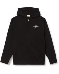 GANT - Graphic Full Zip Hoodie Cardigan Sweater - Lyst