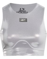 Reebok - Angel Lux Crop Sport-BH - Lyst