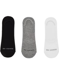 Ben Sherman - Designers Cotton Socks 3 Pairs Of Invisible Low Cut Trainer Liner - Lyst