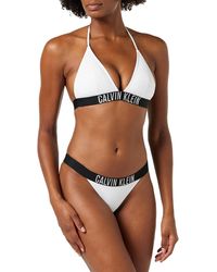 Calvin Klein - Mujer Parte Superior de Bikini de Triángulo con Relleno - Lyst