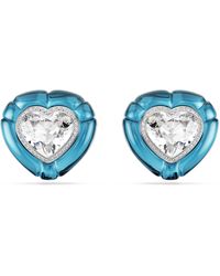 Swarovski - Boucles d'oreilles clip dulcis, taille cœur, pavé, cœur - Lyst