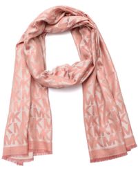 Michael Kors - Mk Charm Colorblocked Lws Scarf - Lyst