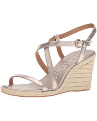 calvin klein women's bellemine espadrille wedge sandal