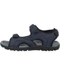 Geox UOMO SANDAL STRADA - Pánské sandály - béžová