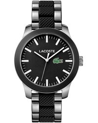 Lacoste - Analogue Quartz Watch For Men With And Silicone Details Stainless Steel Bracelet - 2010890 - Lyst