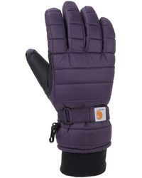 Carhartt - Quilts Insulated Breathable Glove With Waterproof Wicking Insert - Lyst