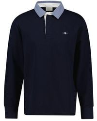 GANT - Reg Chambray Heavy Rugger T-shirt - Lyst