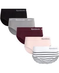 Reebok - 5 Pack Breathable Stretch Performance Hipster Briefs - Seamless Underwear For - Lyst