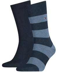 Tommy Hilfiger - Socken 2er-Pack dark navy 43/46 - Lyst