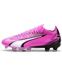 PUMA - Scarpe da Calcio Ultra Match FG/AG da Uomo 39 Poison Pink White Black - Lyst