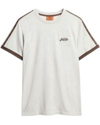 Superdry - T-shirt Essential Retro pour homme avec rayures et logo - Lyst