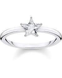 Thomas Sabo - Ring Sparkling Star 925 Sterling Silver Tr2270-051-14 - Lyst