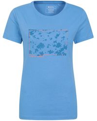 Mountain Warehouse - Printed Wms Digital Flower Organic T-shirt Cobalt 18 - Lyst