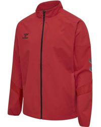 Hummel - Jacke Hmllead Multisport Atmungsaktiv Wasserabweisend True Red Größe M - Lyst