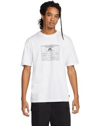 Nike - SB Magcard T-Shirt White L - Lyst