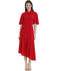 Maggy London - Sophisticated Twist Neck Detail Dress Workwear Office Career Occasion Event Guest Of - Lyst