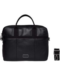 Calvin Klein Laptop Bag 14 Inch Chase Pelle 28 x 37,5 x 7,5 cm (H/B/T) Uomo Borse laptop (K50K501982) - Nero