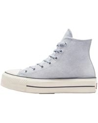 Converse - Chuck Taylor All Star Lift Platform Denim Fashion Sneakers - Lyst