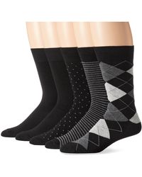 Amazon Essentials - S Comfortable Patterned Dress Socks - Lyst