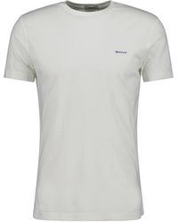 GANT - Contrast Logo Ss T-shirt - Lyst
